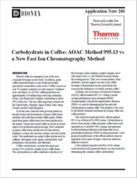 Application Note 280: Carbohydrate in Coffee